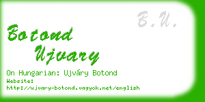 botond ujvary business card
